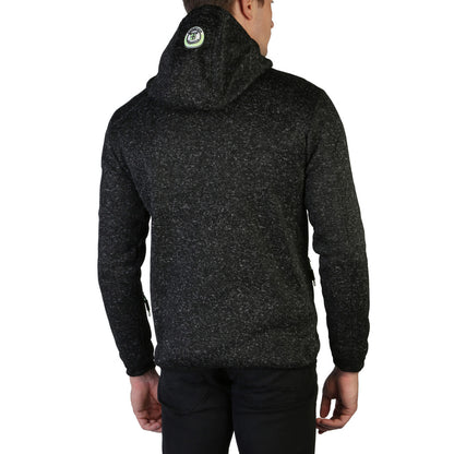 Geographical Norway Usidor Full Zip Black Men's Sweatshirt