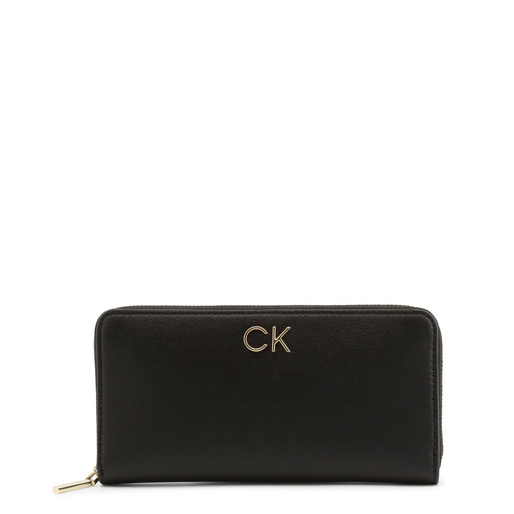 Calvin Klein Large Recycled Zip Around CK Black Women's Wallet K60K609699-BAX