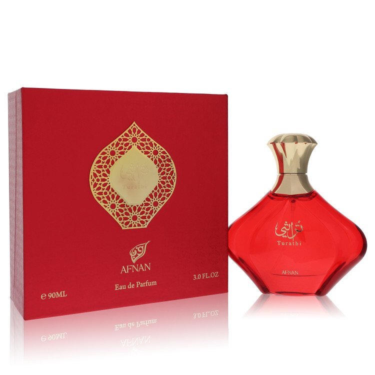 Afnan Turathi Red by Afnan - (3 oz) Women's Eau De Parfum Spray - Becauze