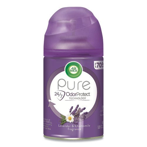 Air Wick Freshmatic Ultra Automatic Spray Refill, Lavender-Chamomile, 5.89 oz Aerosol Spray, 6-Carton 62338-77961 - Becauze