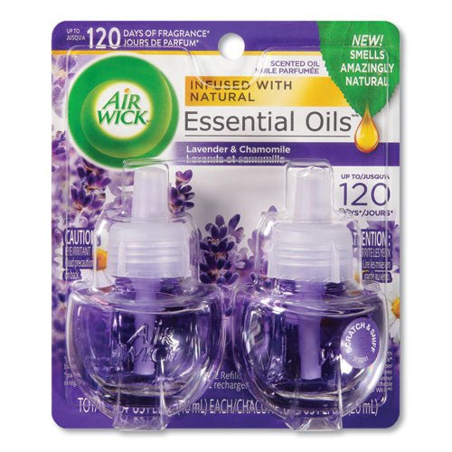 Air Wick Scented Oil Refill, Lavender and Chamomile, 0.67 oz, 2-Pack 62338-78473 - Becauze