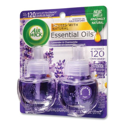 Air Wick Scented Oil Refill, Lavender and Chamomile, 0.67 oz, 2-Pack 62338-78473 - Becauze