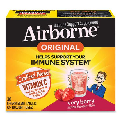 Airborne Immune Support Effervescent Tablet, Very Berry, 30 Count 4786596379 - Becauze