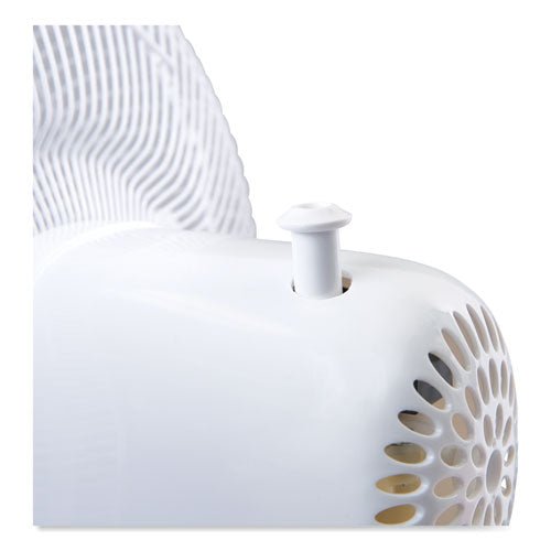 Alera 12" 3-Speed Oscillating Desk Fan, Plastic, White ALEFAN122 - Becauze