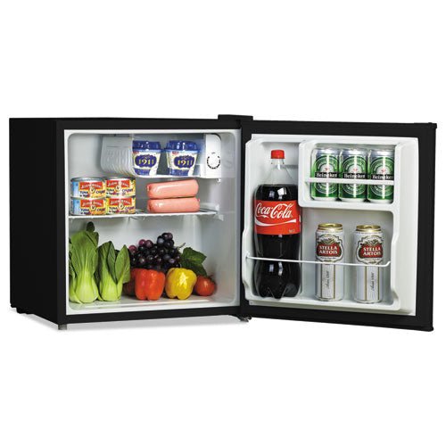 Alera 1.6 Cu. Ft. Refrigerator with Chiller Compartment, Black BC-46-E - Becauze