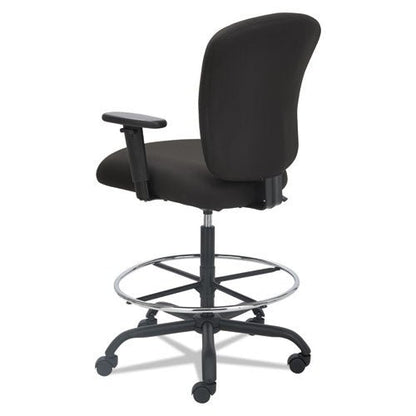 Alera Alera Mota Series Big and Tall Stool, Supports Up to 450 lb, 28.74" to 32.67" Seat Height, Black ALEMT4610 - Becauze