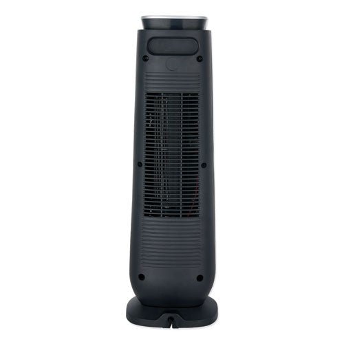 Alera Ceramic Heater Tower with Remote Control, 7.17" x 7.17" x 22.95", Black HECT24 - Becauze