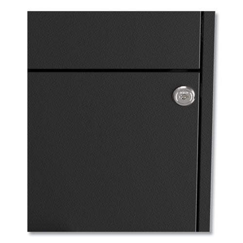 Alera Soho Vertical File Cabinet, 2 Drawers: File-File, Letter, Black, 14" x 18" x 24.1" 2806262 - Becauze