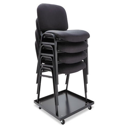 Alera Stacking Chair Dolly, 22.44w x 22.44d x 3.93h, Black ALESCCART - Becauze