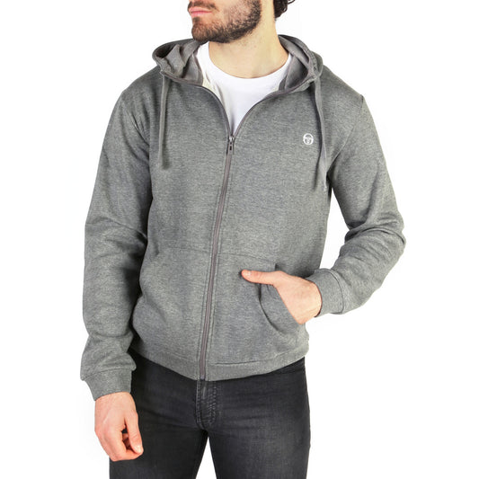 Sergio Tacchini Grey Hooded Men's Sweatshirt STM103-10001-0004