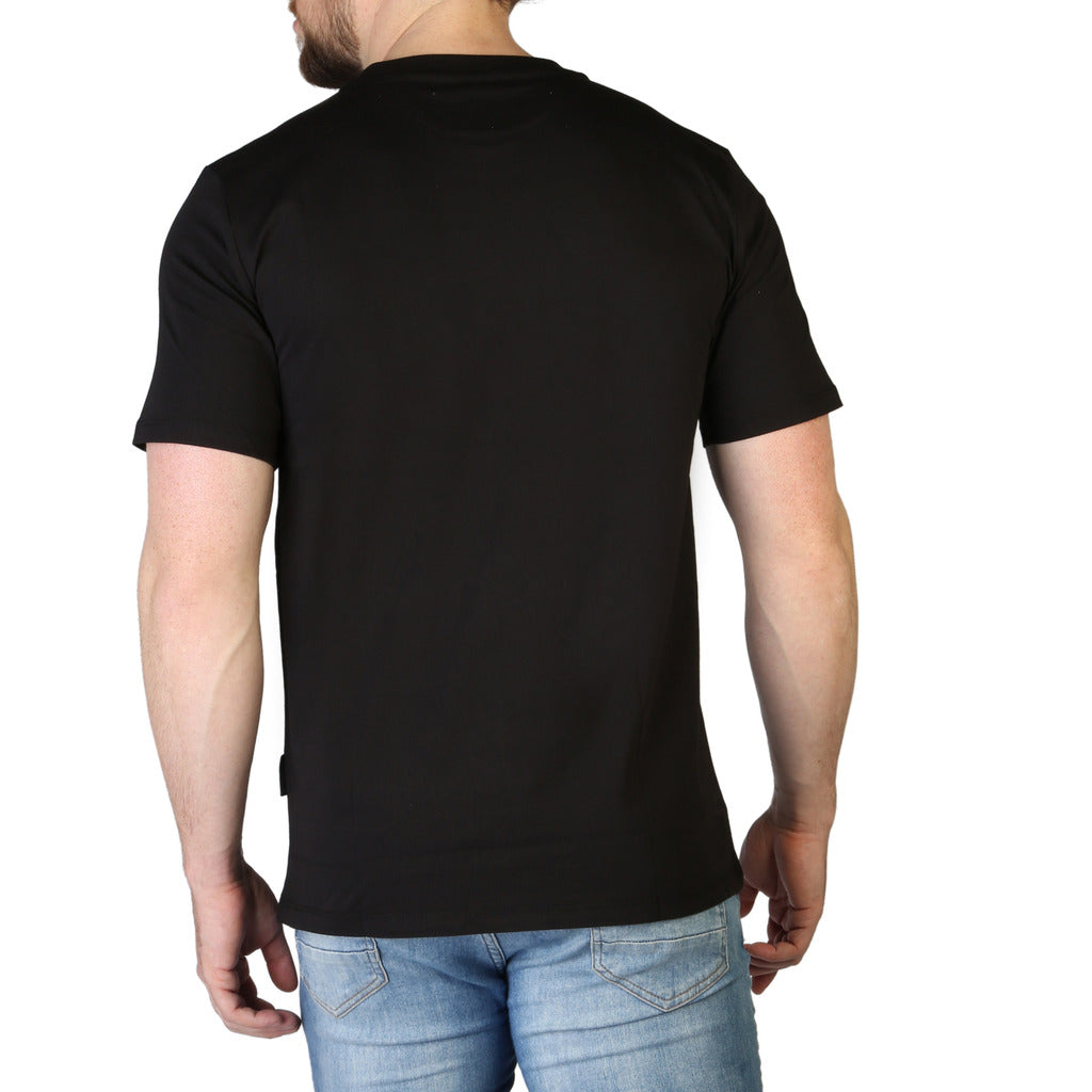 Lamborghini Script Logo Black Men's T-Shirt B3XVB7B530260899