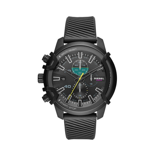 Diesel Griffed Chronograph Black Silicone Men's Quartz Watch DZ4520
