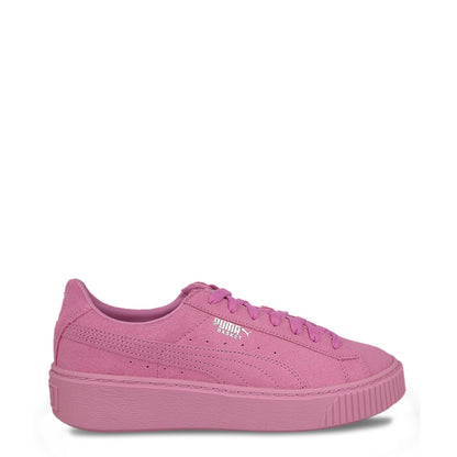 Puma Basket Platform Reset Pink Women's Shoes 363313_02