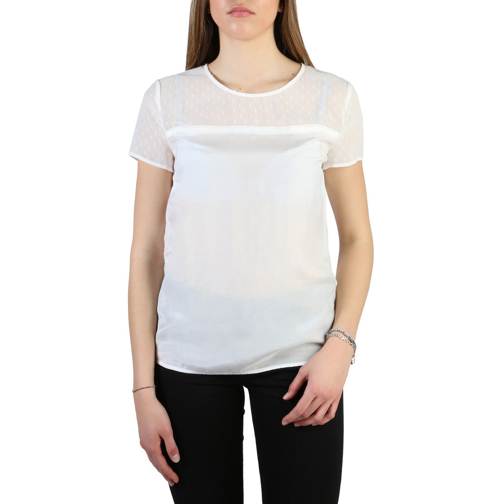 Armani Jeans White Women's Top 3Y5H45-5NZSZ-1148