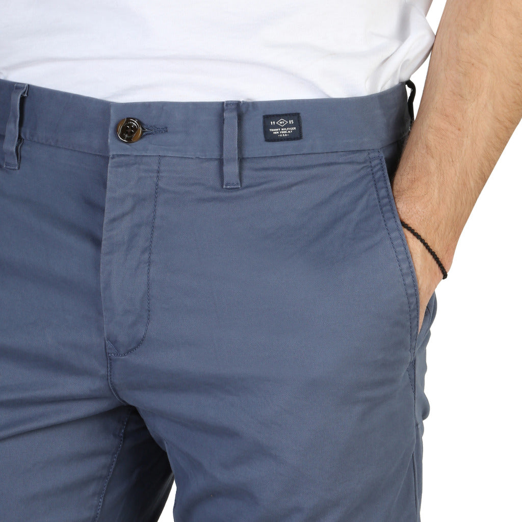 Tommy Hilfiger Denton Straight Fit Chino Blue Men's Pants MW02179-L32