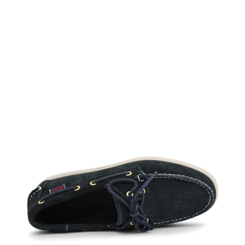 Sebago Docksides Portland Suede Blue Navy Men's Moccasin Shoes 7000G90-908