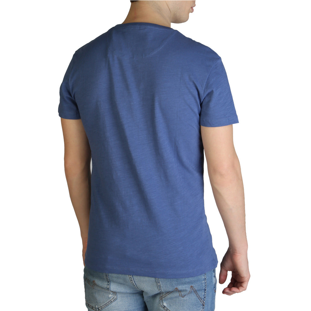 Yes Zee Custom Cotton Blue Men's T-Shirt T700-TL10-0704