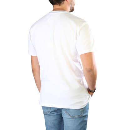 Tommy Hilfiger Logo Print White Men's T-Shirt DM0DM14001-YBR