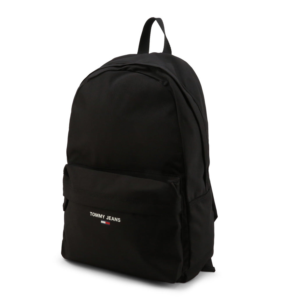 Tommy Hilfiger Branded Logo Black Men's Backpack AM0AM08552