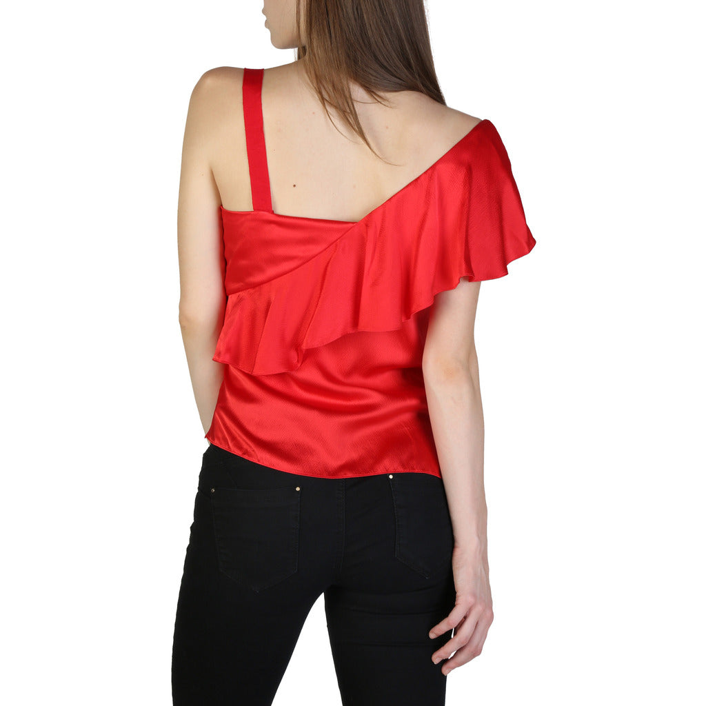 Armani Exchange Silk Sleeveless Red Women’s Top 3ZYH35YNBTZ1429