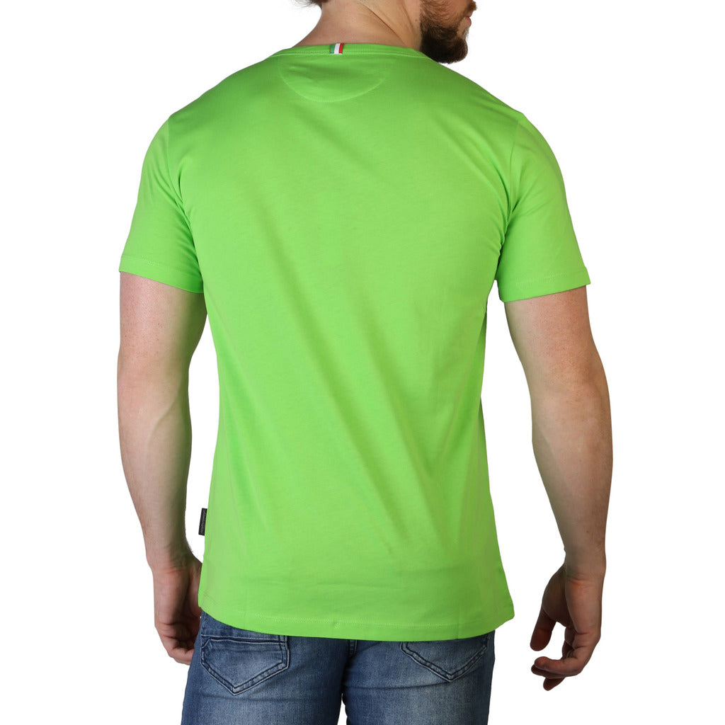 Lamborghini Script Logo Verde Green Men's T-Shirt B3XVB7TC30260123