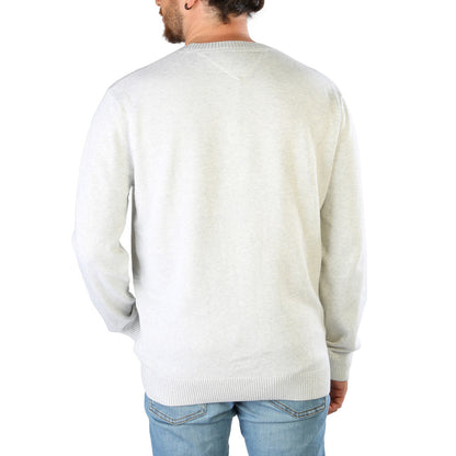 Tommy Hilfiger Logo Crewneck Grey Men's Sweatshirt DM0DM13755-PJ4