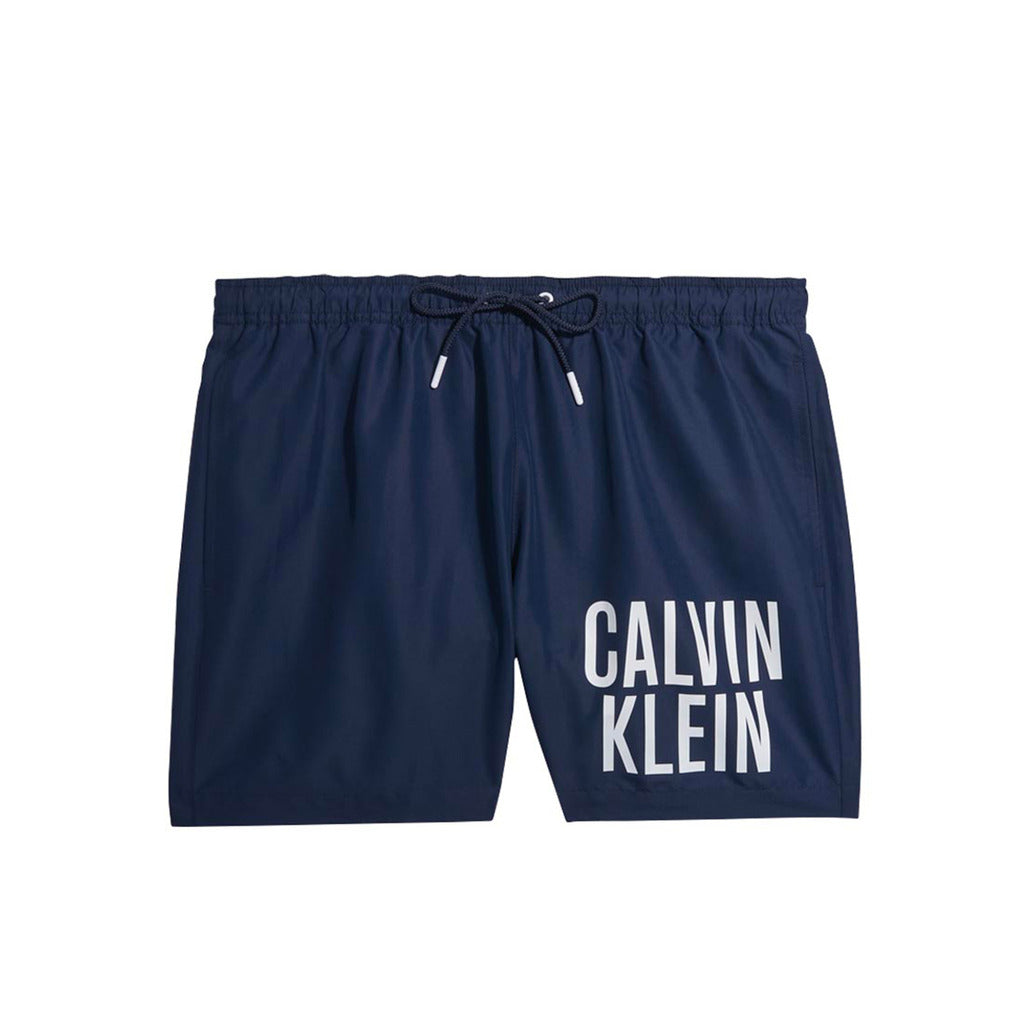 Calvin Klein Medium Drawstring Intense Power Navy Iris Men's Swim Shorts KM0KM00794DCA