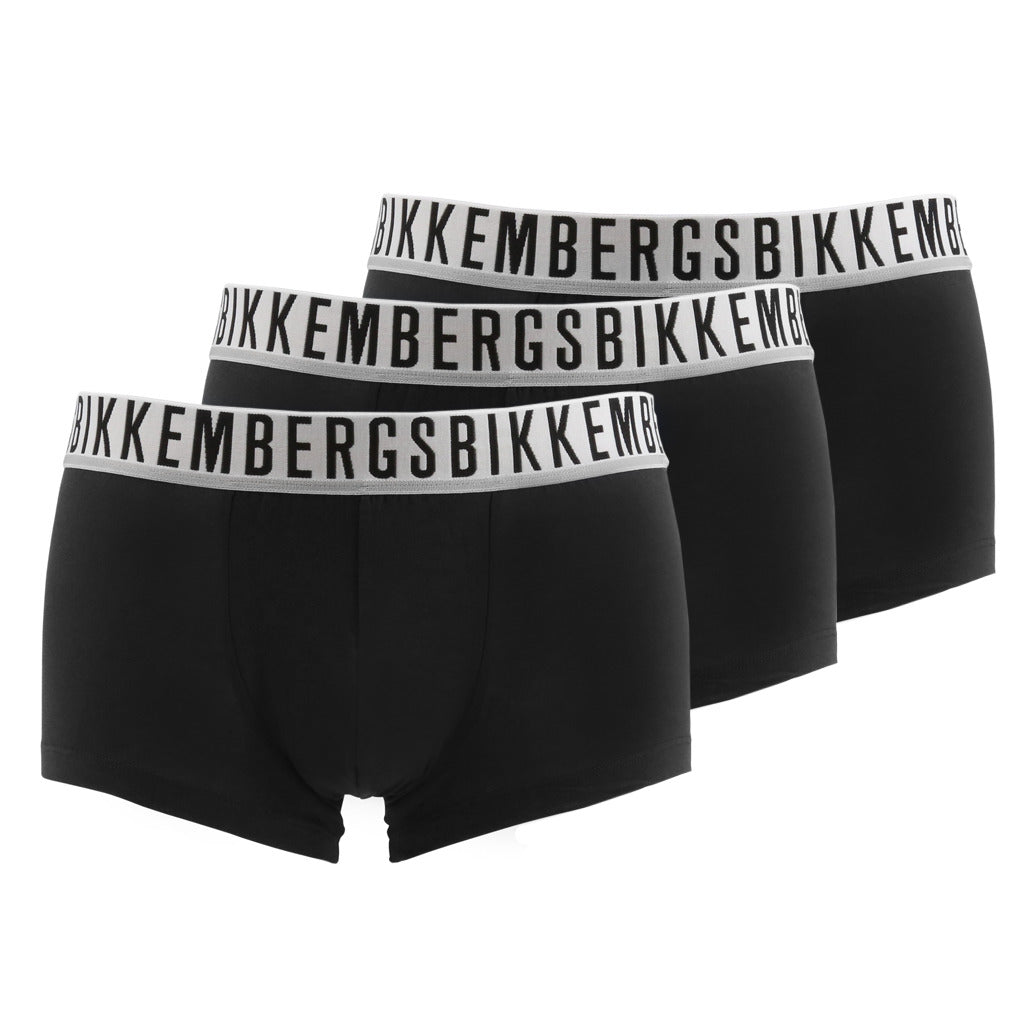 Bikkembergs 3-Pack Boxer Briefs Black Men's Underwear 221BKK1UTR01TR1111