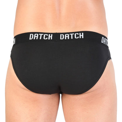 Datch 2-Pack Briefs Black/White Men's Underwear 07U0030-BIPACK-000