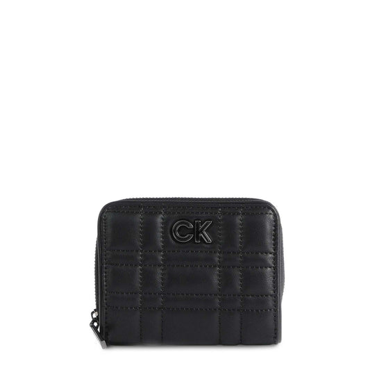 Calvin Klein Recycled Quilted Zip Around CK Black Women's Wallet K60K610003-BAX