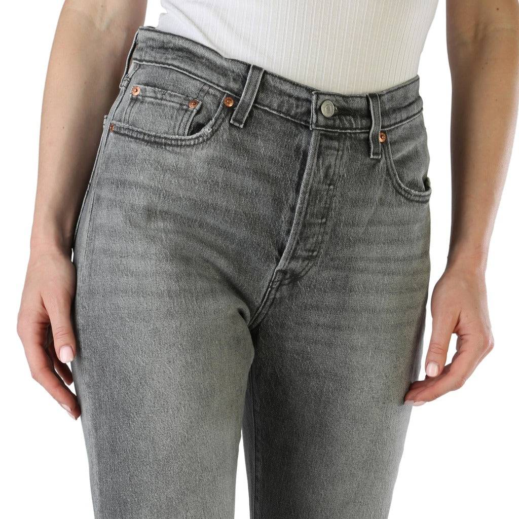 Levi's 501 Crop Gray Worn In Women's Jeans 362000235