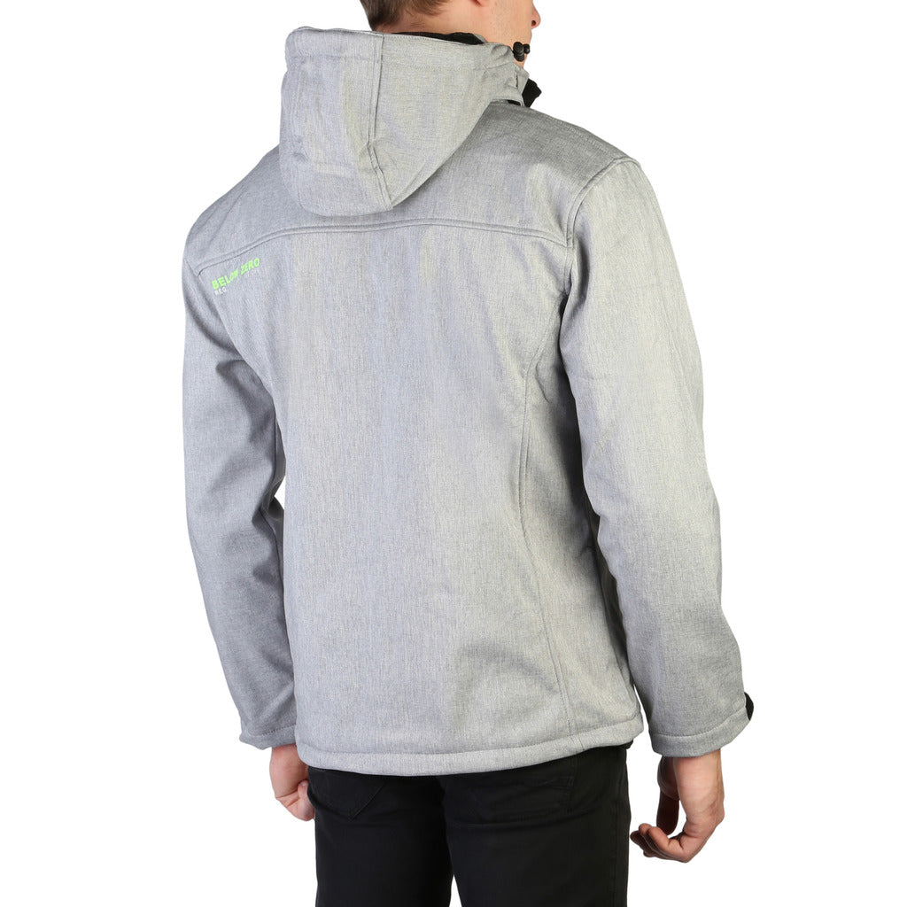 Geographical Norway Texshell Hooded Light Grey Men's Jacket