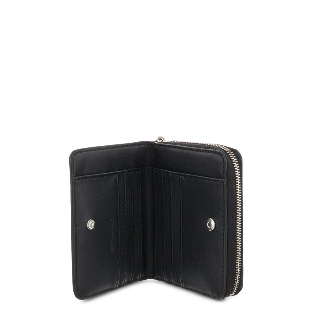 Calvin Klein Zip Around CK Black Women's Wallet K60K609997-BAX