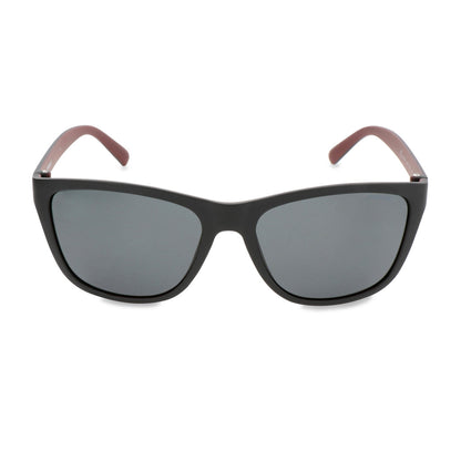Polaroid Square Black Red/Grey Polarized Men's Sunglasses PLD 3011/S LLQ/Y2