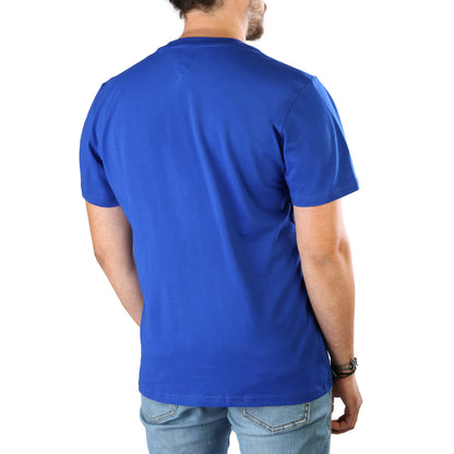 Tommy Hilfiger Logo Print Blue Men's T-Shirt DM0DM14001-C65