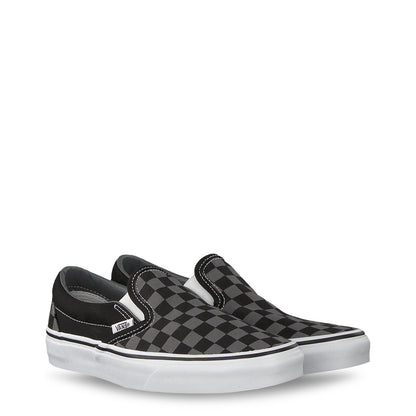 Vans Classic Slip-On Black/Pewter Checkerboard Shoes VN000EYEBPJ