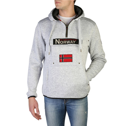 Geographical Norway Upclass Pullover Half Zip Off White Men's Sweatshirt
