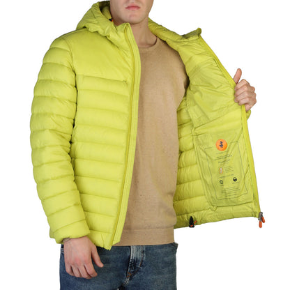 Save The Duck Roman Hooded Citronella Green Men's Puffer Jacket D39230M-GIGA13-50026