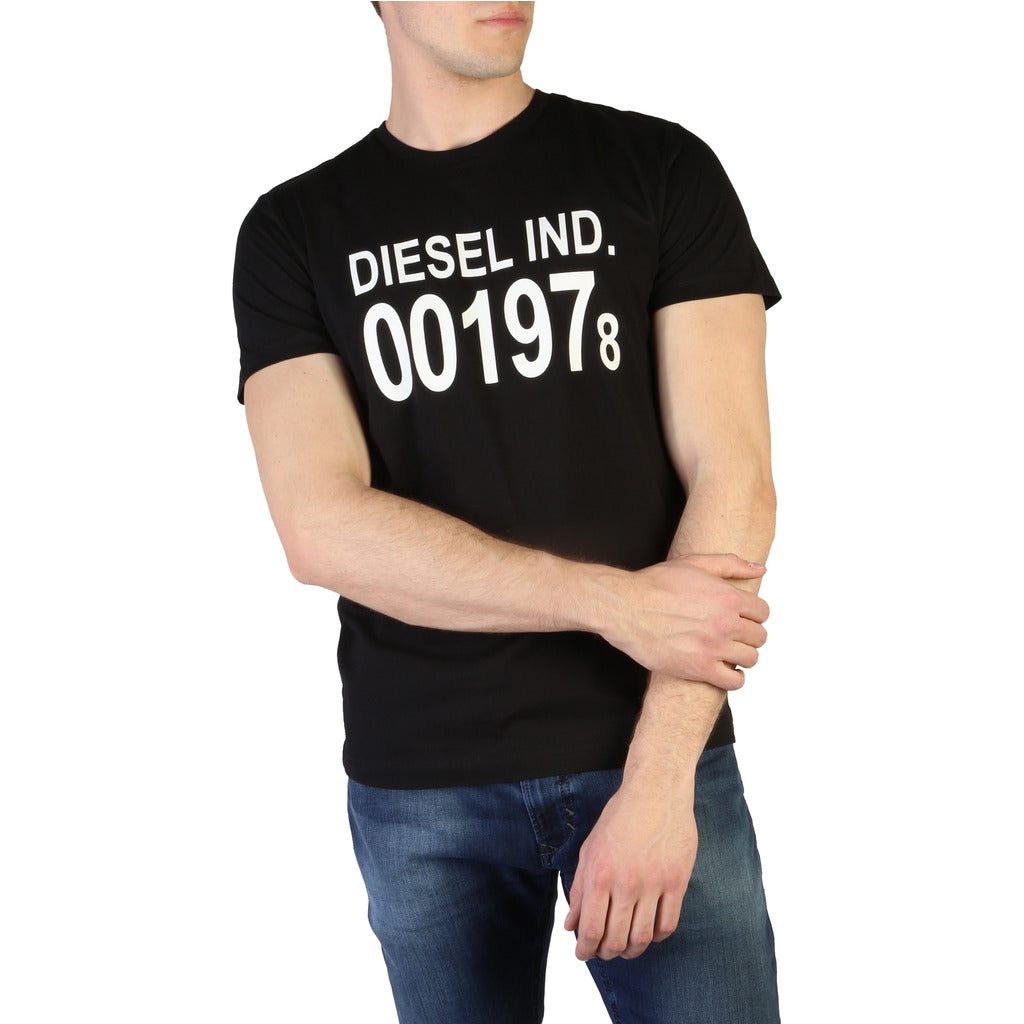 Diesel T-Diego Graphic Black Men's T-Shirt 00SASA0AAXJ