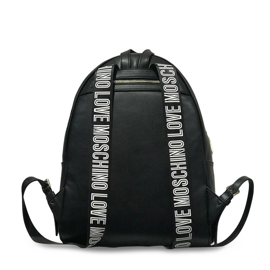 Love Moschino Logo Buckle Black Women's Backpack JC4372PP0FKH100A