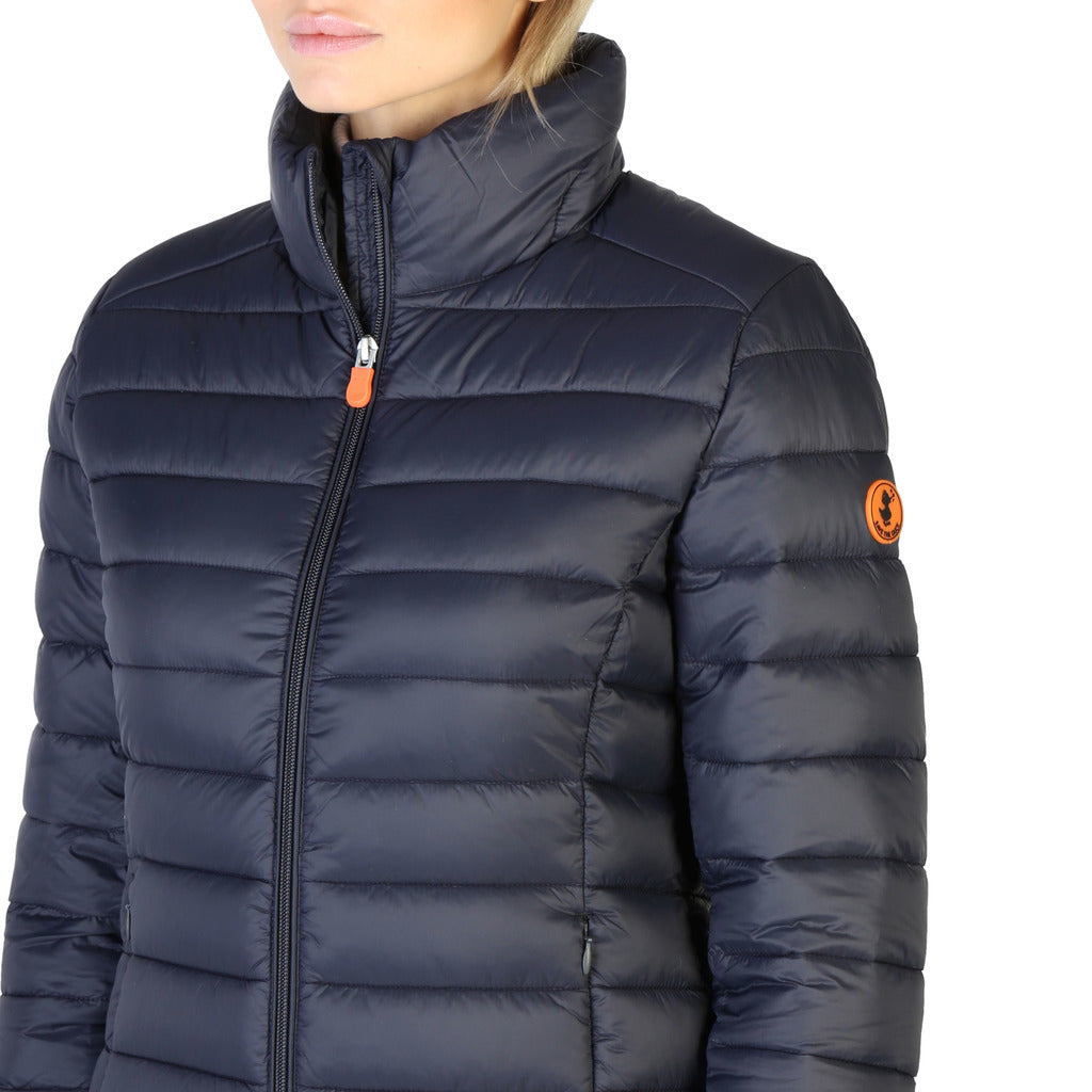 Save The Duck Carly Blue/Black Women's Puffer Jacket D39760W-GIGA15-90010