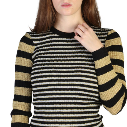 Tommy Hilfiger Zendaya Lurex Stripe Black Women's Sweater WW25053