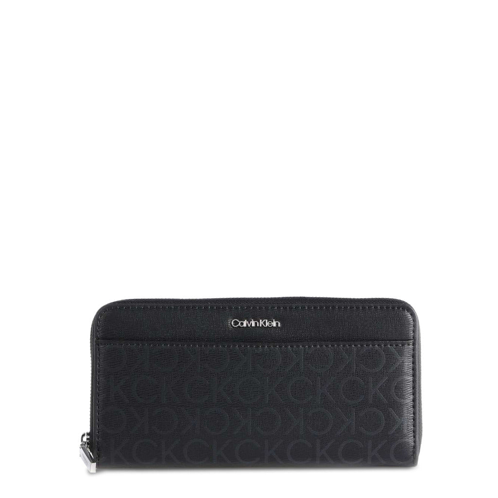 Calvin Klein Recycled Zip Around Black Mono Women's Wallet K60K609910-0GJ