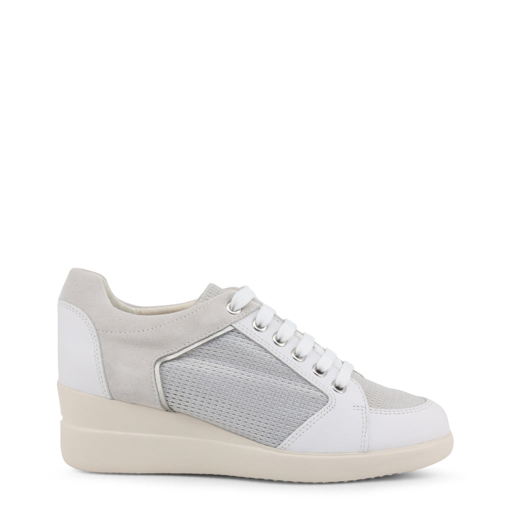 Geox Stardust White/Grey Featherlight Women's Sneakers D8230B085LYC0007