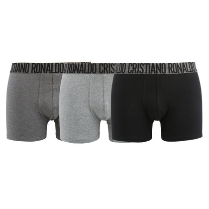 Cristiano Ronaldo CR7 3-Pack Boxer Briefs Grey/Black Underwear 8100-49-666