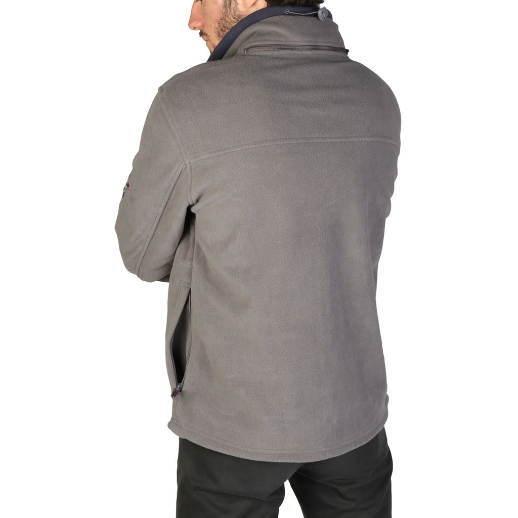 Geographical Norway Tamazonie Fleece Dark Grey Full Zip Hoodie Men's Sweatshirt