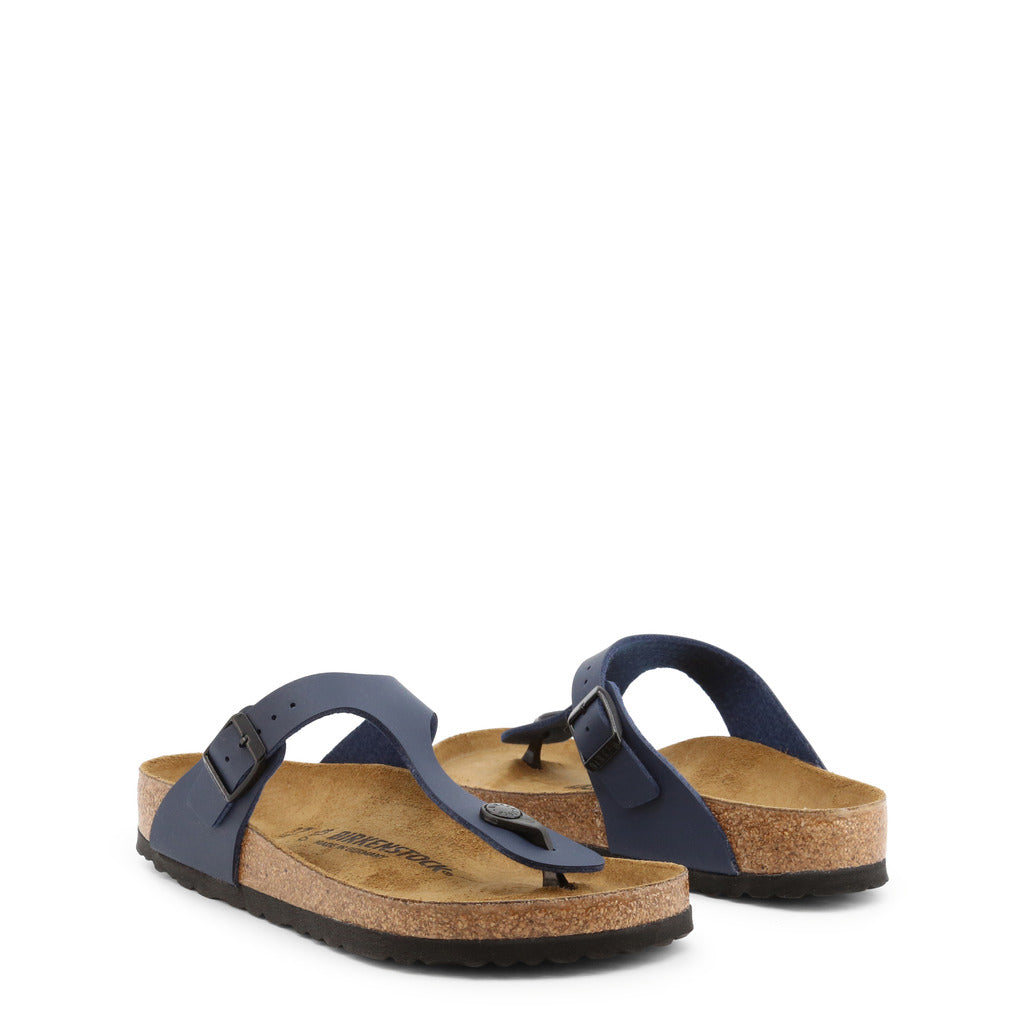 Birkenstock Gizeh Birko-Flor Blue Sandals 143621 Regular/Wide Width