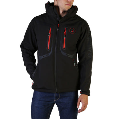 Geographical Norway Tinin Black Hooded Men's Jacket