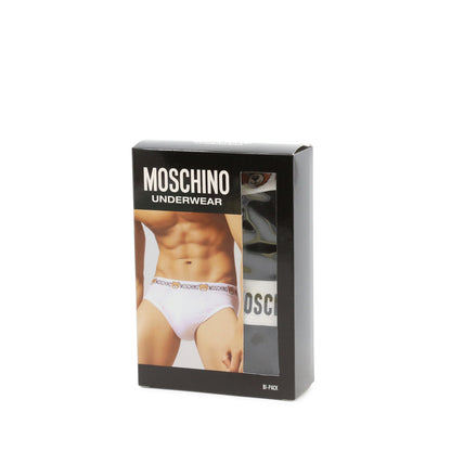 Moschino Underbear 2-Pack Briefs Black Men's Underwear A473781190555