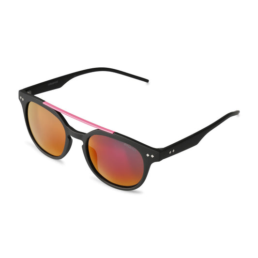 Polaroid Round Black/Grey Pink Mirrored Polarized Sunglasses PLD 1023/S DL5/AI